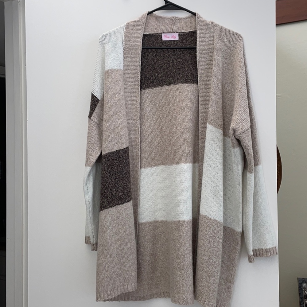 Color Block Cardigan